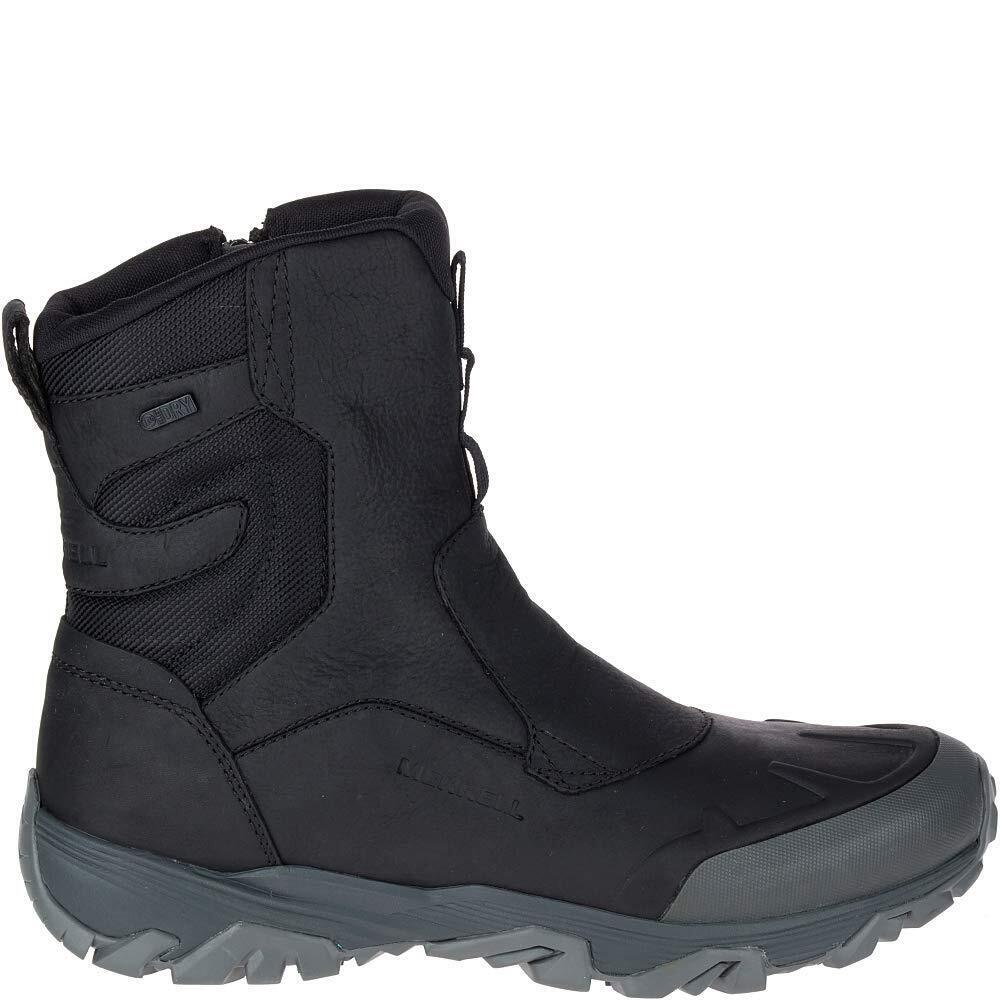 MERRELL MEN'S COLDPACK ICE+ 8" ZIP POLAR WATERPROOF SNOW BOOT, BLACK, 11 M US - Picture 2 of 6